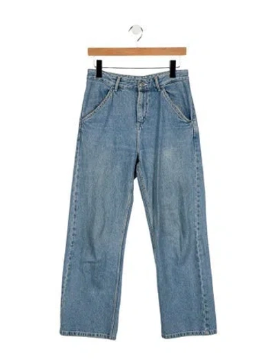 Pre-owned Carhartt High-rise Wide Leg Jeans In Blue