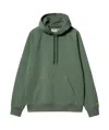 Carhartt Chase Chervil / Gold Hoodie In Green