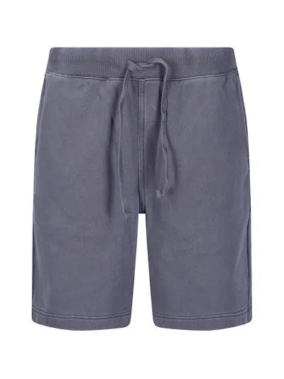 Carhartt Hoggard Logo-patch Shorts In Blue