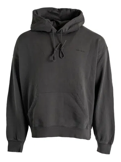 Carhartt Hood Long-sleeves Hoodie In Gray