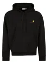 Carhartt Hooded American Script Sweat In Black