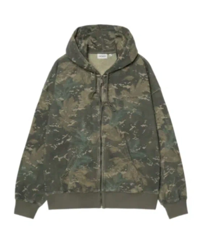 Carhartt Hooded Benton Sweat Jacket In Black