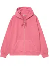 Carhartt Hooded Duster Script Jacket Rosa In Pink