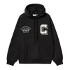 Carhartt Hooded Sweatshirt With Brown In Xx Black