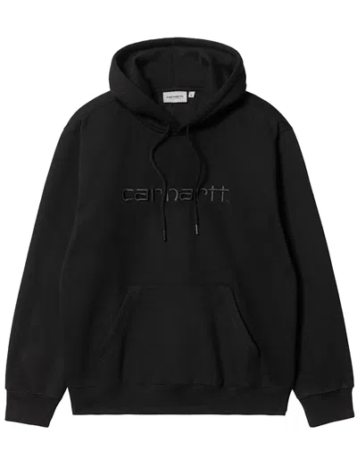 Carhartt Hooded  Sweatshirt In Black