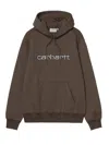 Carhartt Hooded  Sweatshirt In Brown