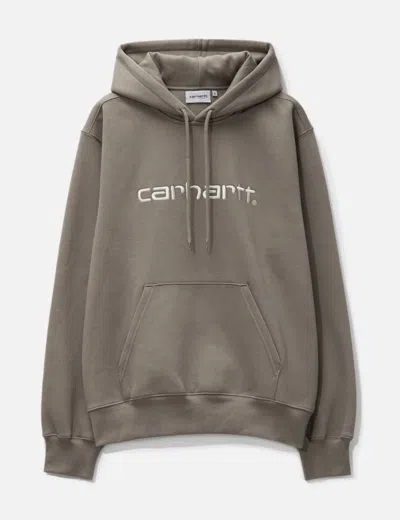 Carhartt Hooded Sweatshirt In Brown