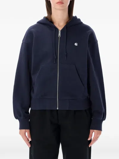 Carhartt Hooded Casey Jacket In Blue