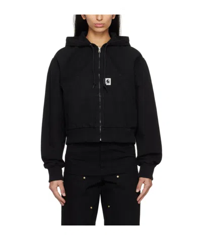 Carhartt Hooded Casual Jacket In Black