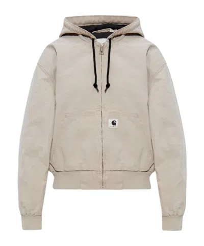 Carhartt Hooded Jacket In Grey
