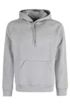 Carhartt Chase Drawstring Hoodie In Gray
