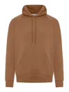 Carhartt Logo-embroidered Long-sleeved Hoodie In Brown