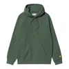 Carhartt Chase Chervil / Gold Hoodie In Cxxx Sycamore Tree Gold