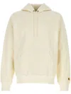 Carhartt Ivory Cotton Blend Hooded Chase Sweat In Multicolour