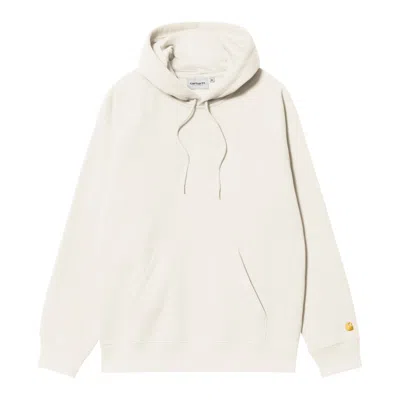 Carhartt Hooded Chase Sweat In Nude & Neutrals