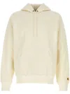 Carhartt Ivory Cotton Blend Hooded Chase Sweat In Shxx Wax Gold