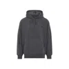 Carhartt Hooded Cotton Vista Sweater With Tonal Details And Logo Patch In Gray