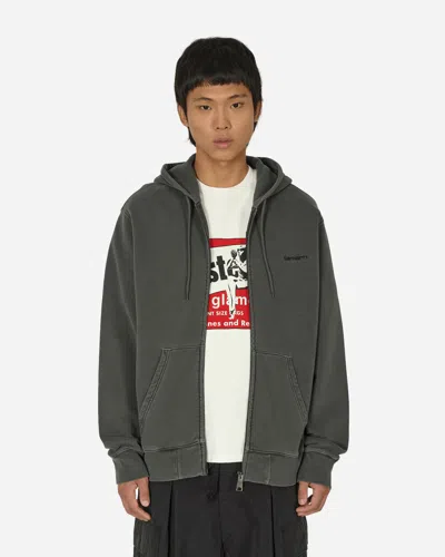 Carhartt Hooded Duster Script Jacket In Black