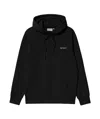 Carhartt Hooded Embroidered Sweatshirt In Black