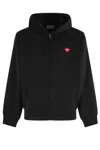 Carhartt Hooded Heart Ii Hartt Sweat Jacket In Black