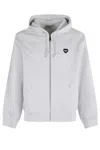 Carhartt Grey Hooded Heart Ii Hartt Zip-up Hoodie In Gray