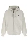 Carhartt Work In Progress Heart Ii Hartt Zip-up Graphic Hoodie In White
