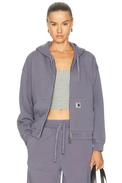 Carhartt Hooded Hoggard Jacket In Shady Purple