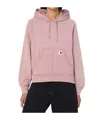 Carhartt Wip Hooded Hudson Sweatshirt In Daphne Colour