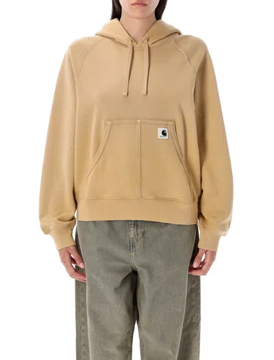 Carhartt Hooded Hudson Sweatshirt In Brown