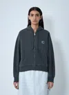 Carhartt Hooded Logo Motif Sweatshirt In Gold