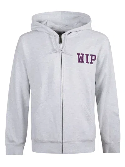 Carhartt Hooded Mini Wip Sweat Jacket In Gray