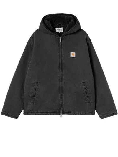 Carhartt Hooded Mitch Jacket In Gray