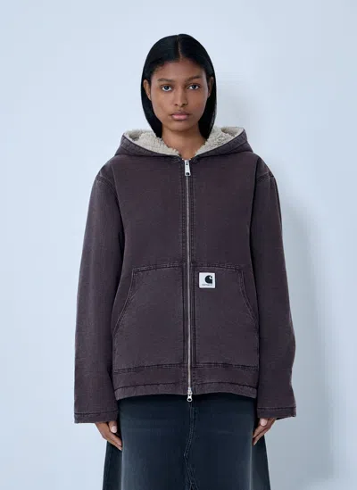 Carhartt Hooded Mitch Jacket In Gray
