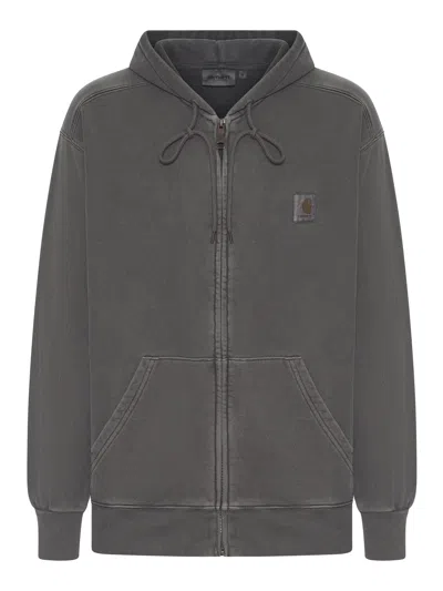 Carhartt Nelson Hooded Sweatshirt In Graphite