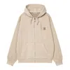 Carhartt Nelson Washed Hooded Sweatshirt In Lpgd Fleur De Sel