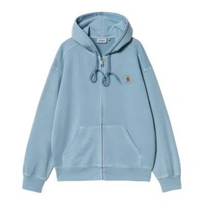 Carhartt Hooded Nelson Jacket In Pagd Clay Blue