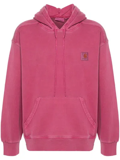 Carhartt Hooded Nelson Sweatshirt In Pink & Purple