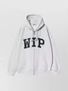 Carhartt Wip Hooded Wip Sweat Jacket Colour Ash Heather In Gold