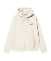 Carhartt Work In Progress American Script Cotton Blend Hoodie In White