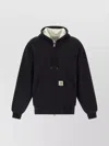 Carhartt Hooded Sweatshirt Featuring Kangaroo Pocket In Black