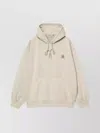 Carhartt Hooded Sweatshirt Featuring Kangaroo Pocket In Neutral