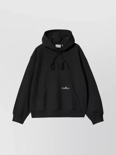 Carhartt Hooded Sweatshirt Kangaroo Pocket In Black