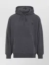 Carhartt Hooded Cotton Vista Sweater With Tonal Details And Logo Patch In Gray