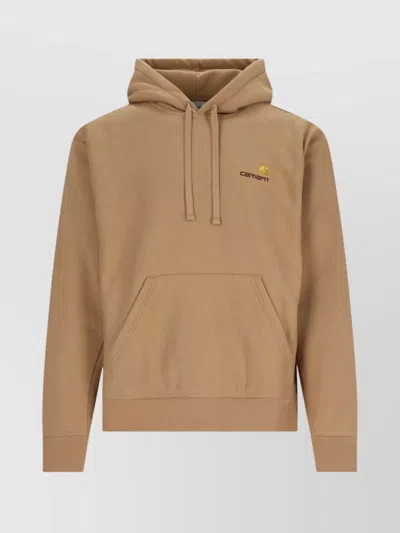 Carhartt Hooded Sweatshirt Kangaroo Pocket In Neutrals