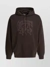 Carhartt Hooded Sweatshirt With Graphic Print And Pocket In Brown