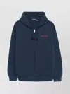 Carhartt Hooded Sweatshirt With Graphic Print And Pockets In Blue