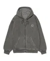 Carhartt Hooded Vista Quilted Sweat Jacket In Gray