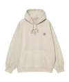 Carhartt Hooded Sweatshirt Featuring Kangaroo Pocket In Neutral