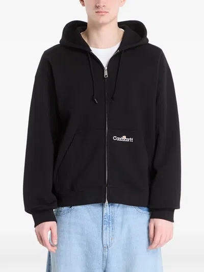 Carhartt Hooded Zip Jacket In Black