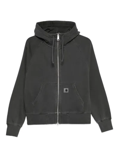 Carhartt Hooded Zip Jacket In Gray